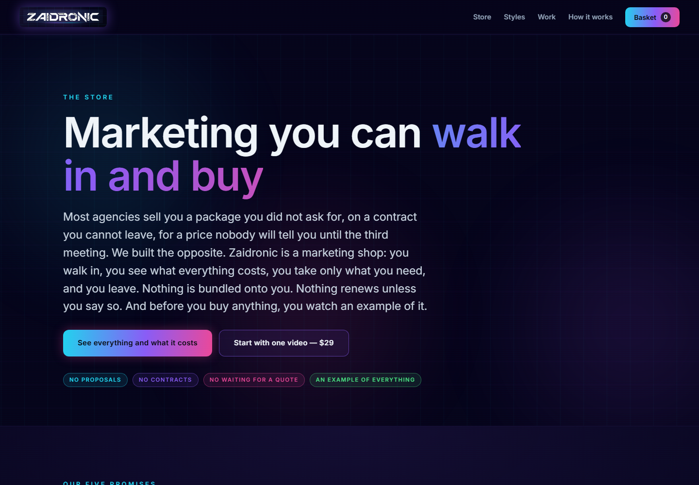 Zaidronic store